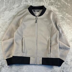The North Face Kelana Bomber Jacket Womens Medium Gray Black Full Zip